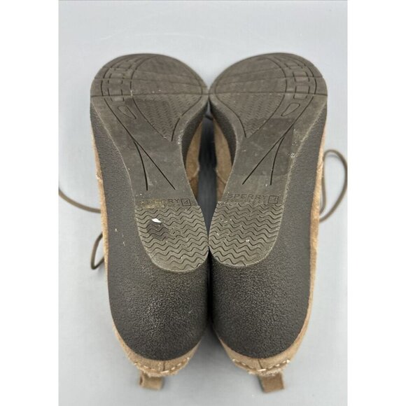 Sperry Harlow Suede Leather Chukka Wedge‎ Ankle Boots Womens 11 M - Picture 7 of 8